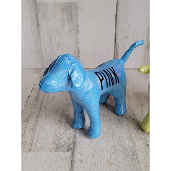 Victoria's Secret sping green blue dog plush set easter decor collectible - Picture 2 of 7